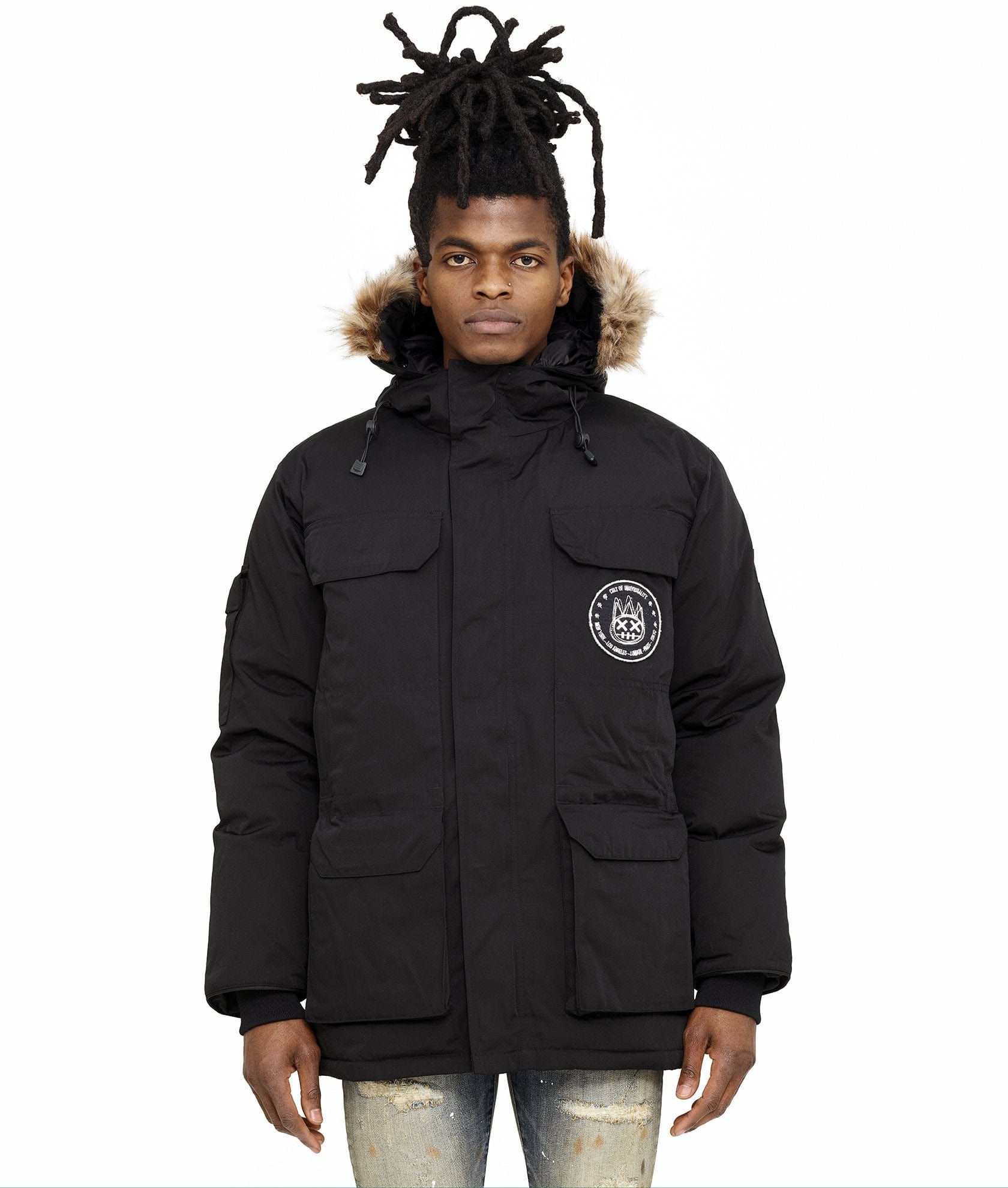 'Cult of Individuality' Snorkel Jacket In Black