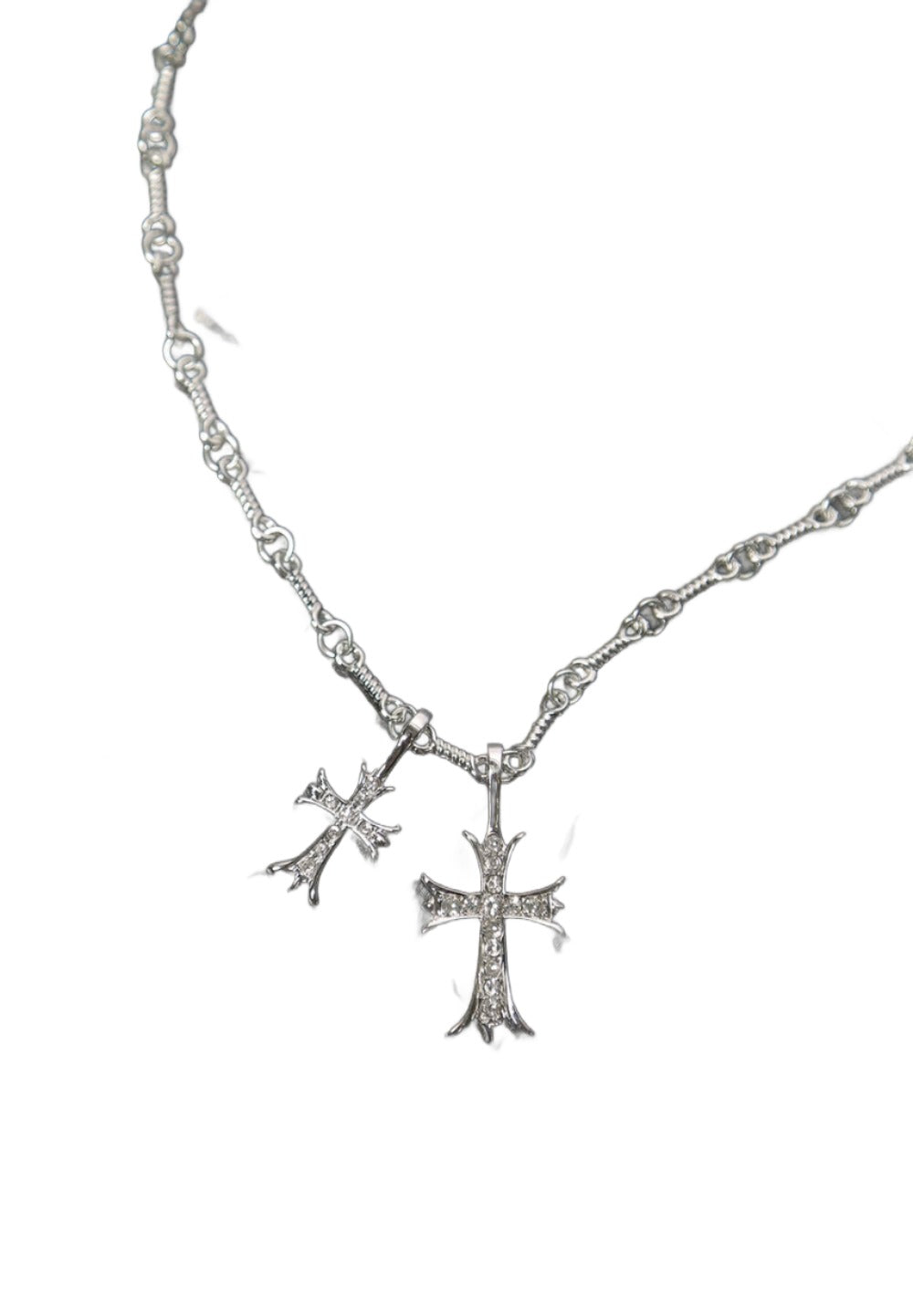 'iamkoko' Double cross necklace