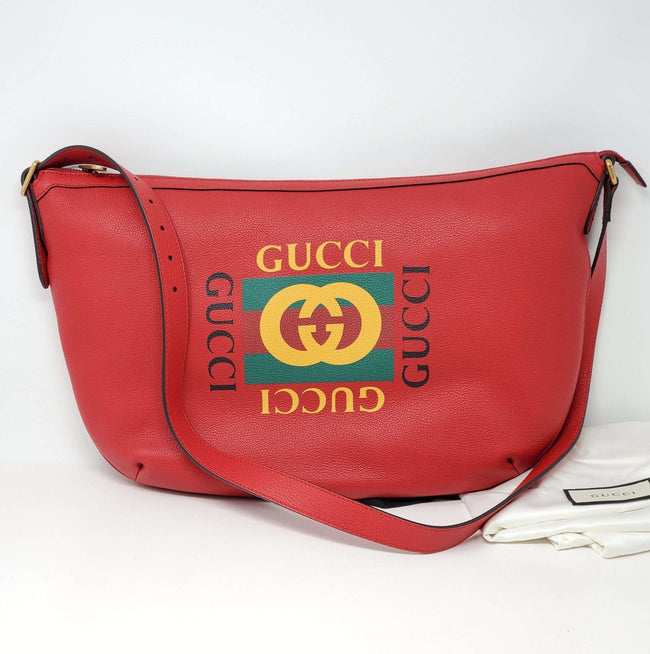 gucci red hobo