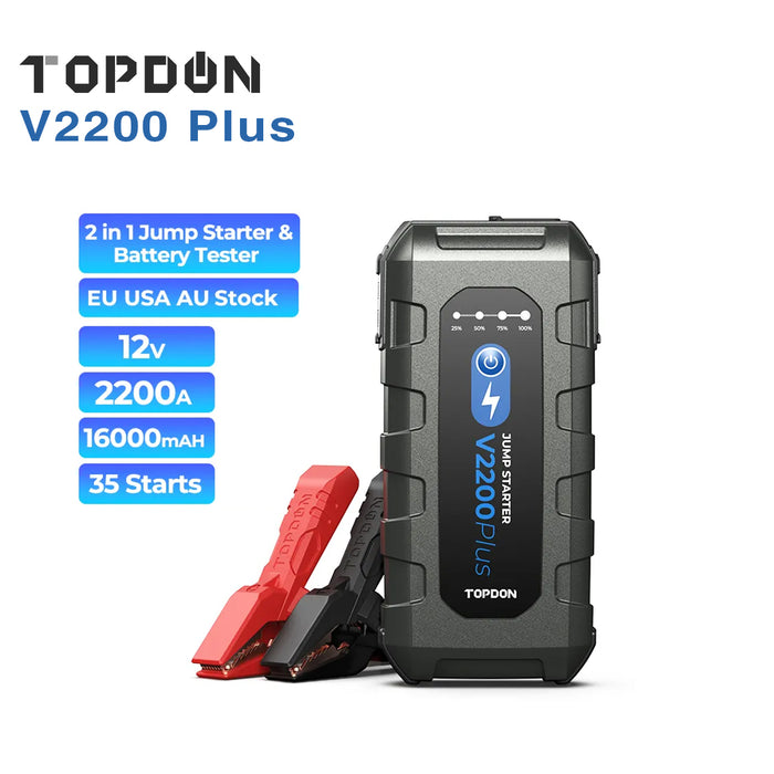 Topdon Js2000 2000a Jump Starter Power Bank 12v Car – FairTools