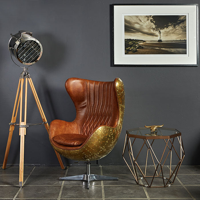 brown egg chair