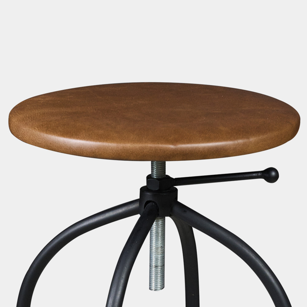 leather backless swivel bar stools