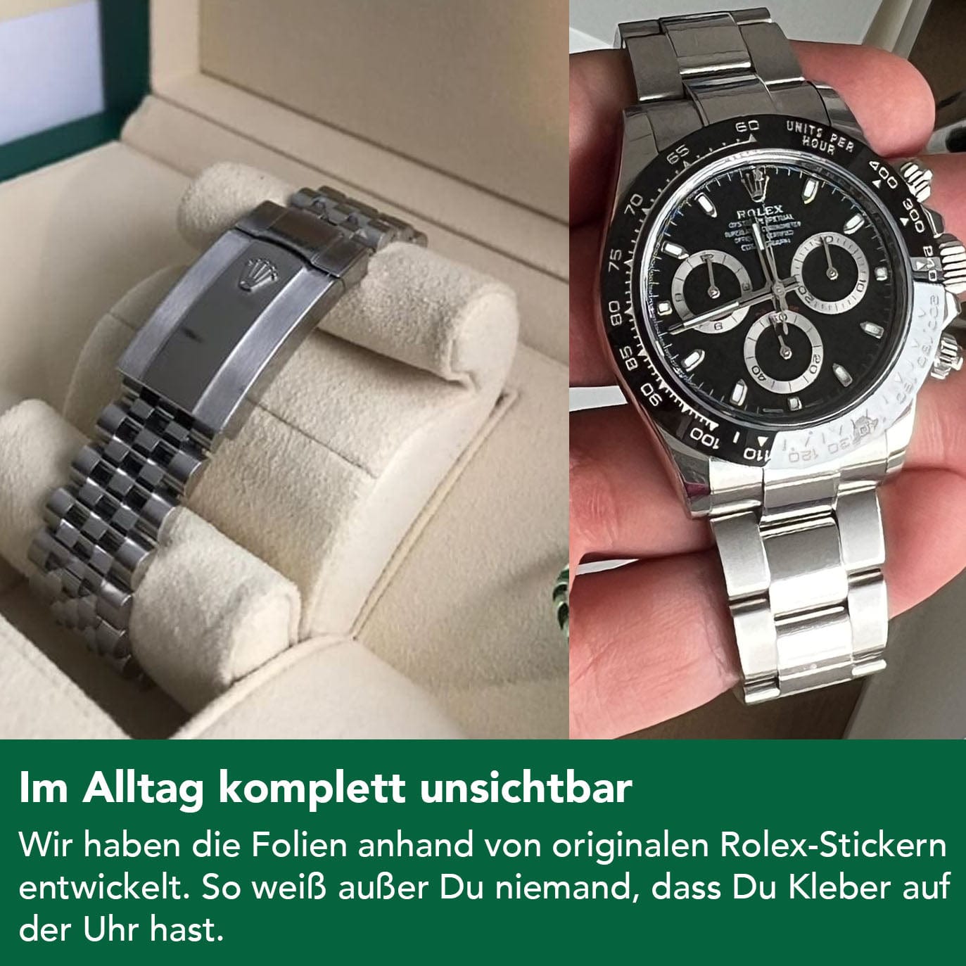 Uhrenschutzfolien für Rolex Datejust 36 - Jubileeband