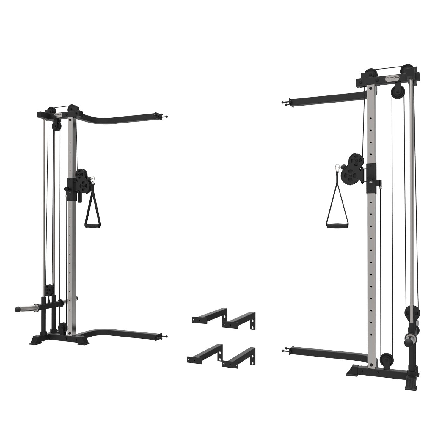 GYM24 EQUIPMENTS Equipment Wall Mounted Dual Cable Steel Crossover