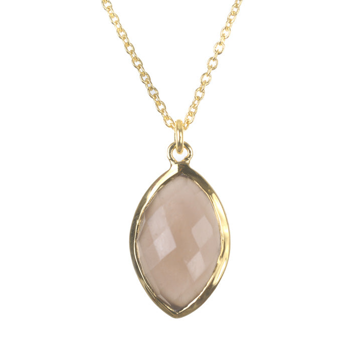 Elissa Pendant Necklace - (11 Gemstone Options)