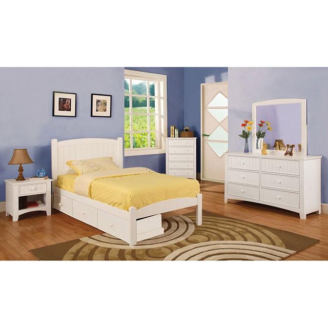Corry White Night Stand - Image 4