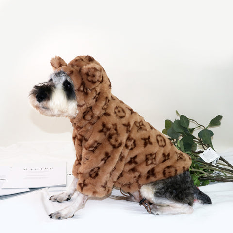 Chewy V Dog Coat - Beige – SchnauzerCouture