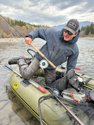 The RS Waders make getting in and out of the boat easy and comfortable. 