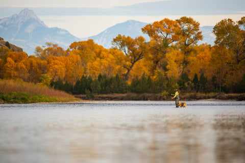A stunner of an evening in Montana in the Skwala Carbon Waders and Sol Hoody. 