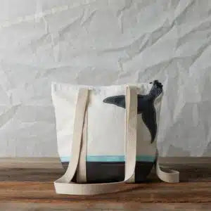 Recycled Sail  Whale Tail Tote