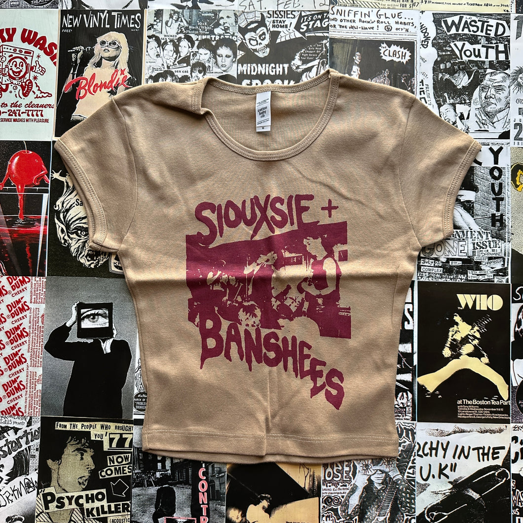 Siouxsie tan baby tee SM
