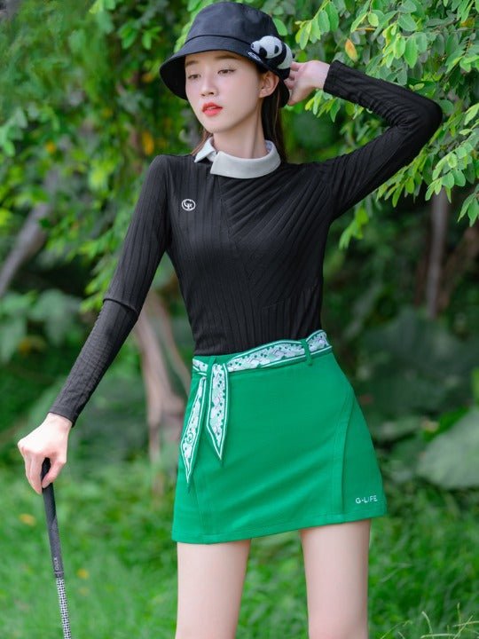 UTAA ユタ セットアップ 半袖 ポロシャツ スカート 韓国 ゴルフウェア