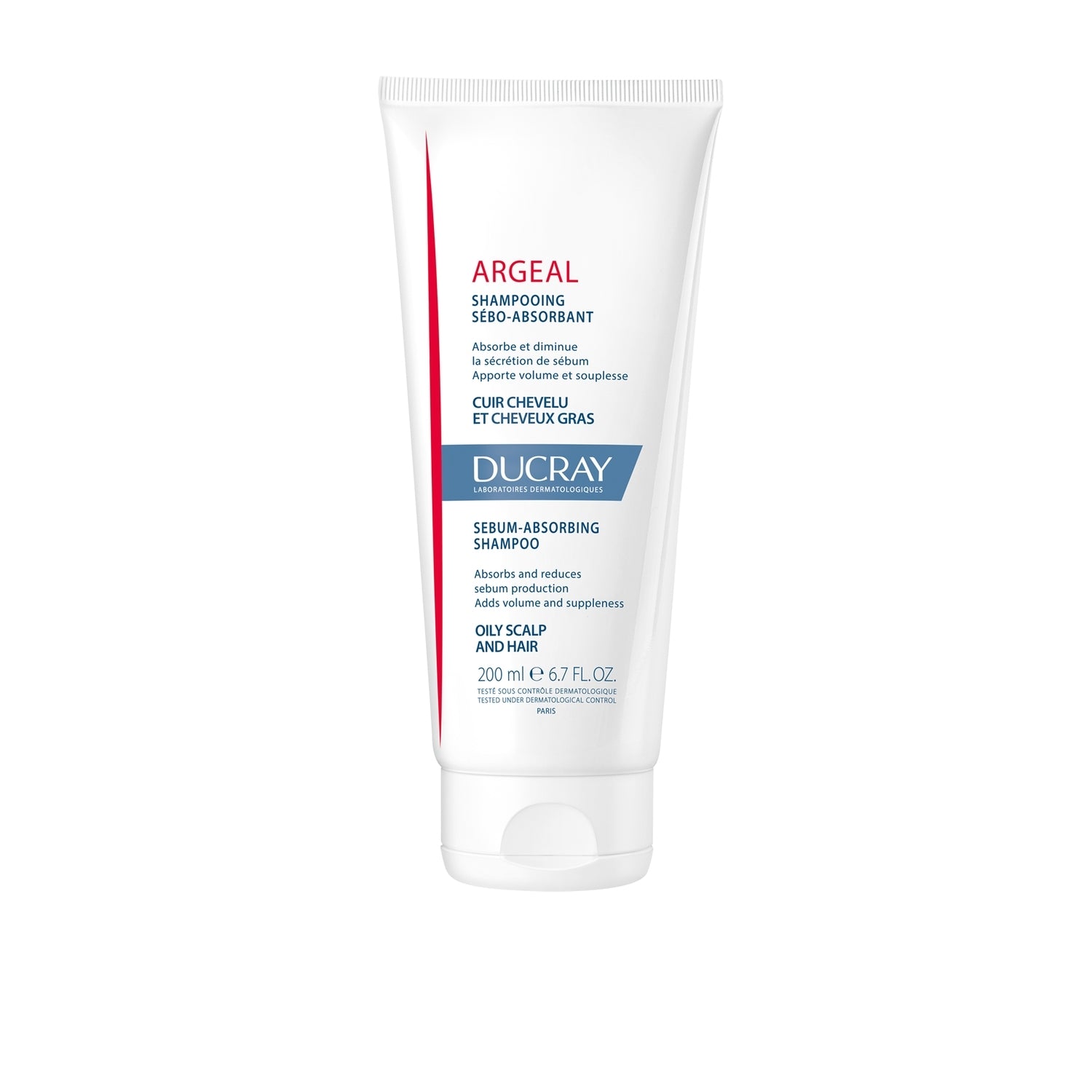 Ducray Argeal - shampoo trattante sebo-assorbente 200ml Shampoo Riequilibrante,Shampoo Uso Frequente,Shampoo Purificante