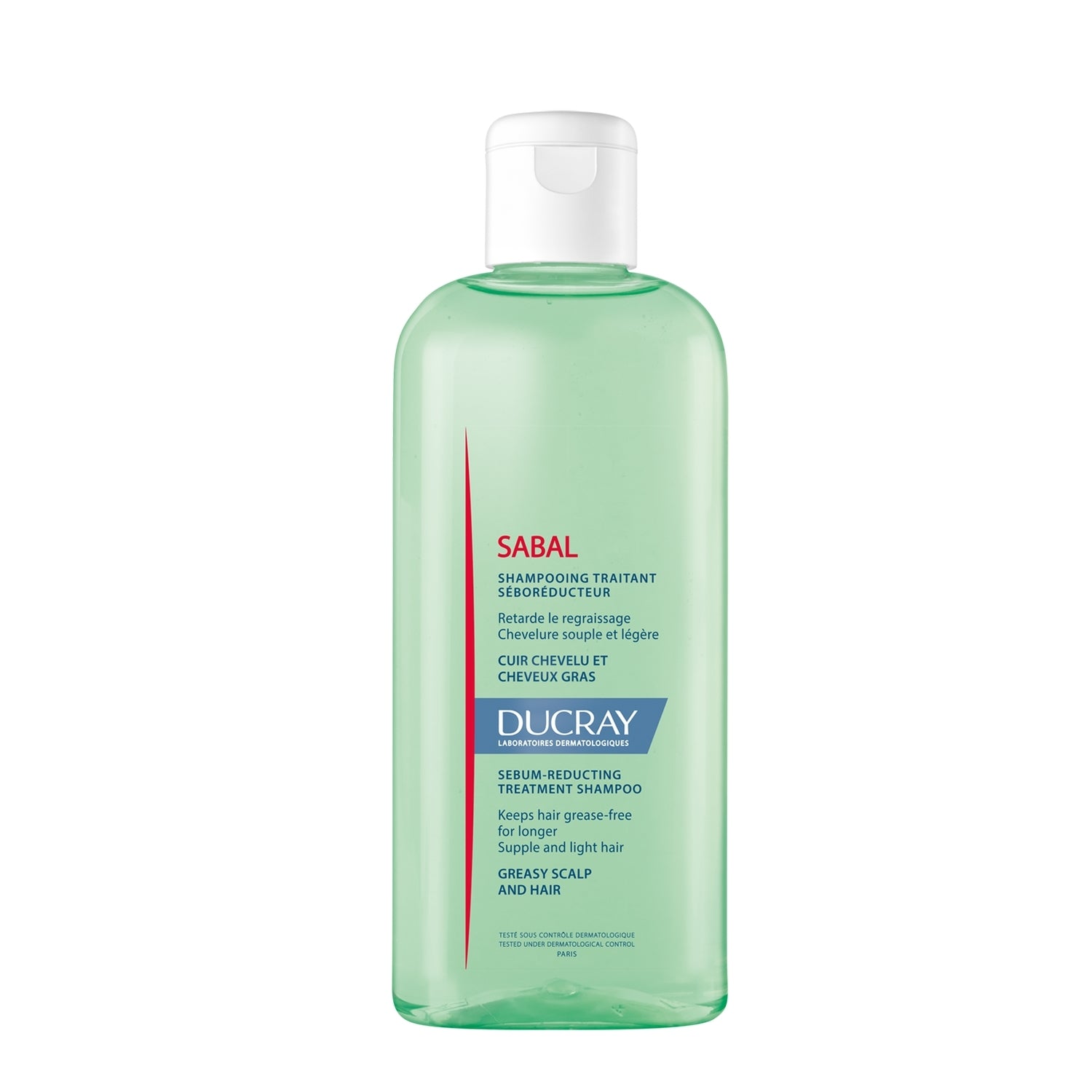 Ducray Sabal - Shampoo trattante sebo-normalizzante 200ml Shampoo Riequilibrante,Shampoo Purificante