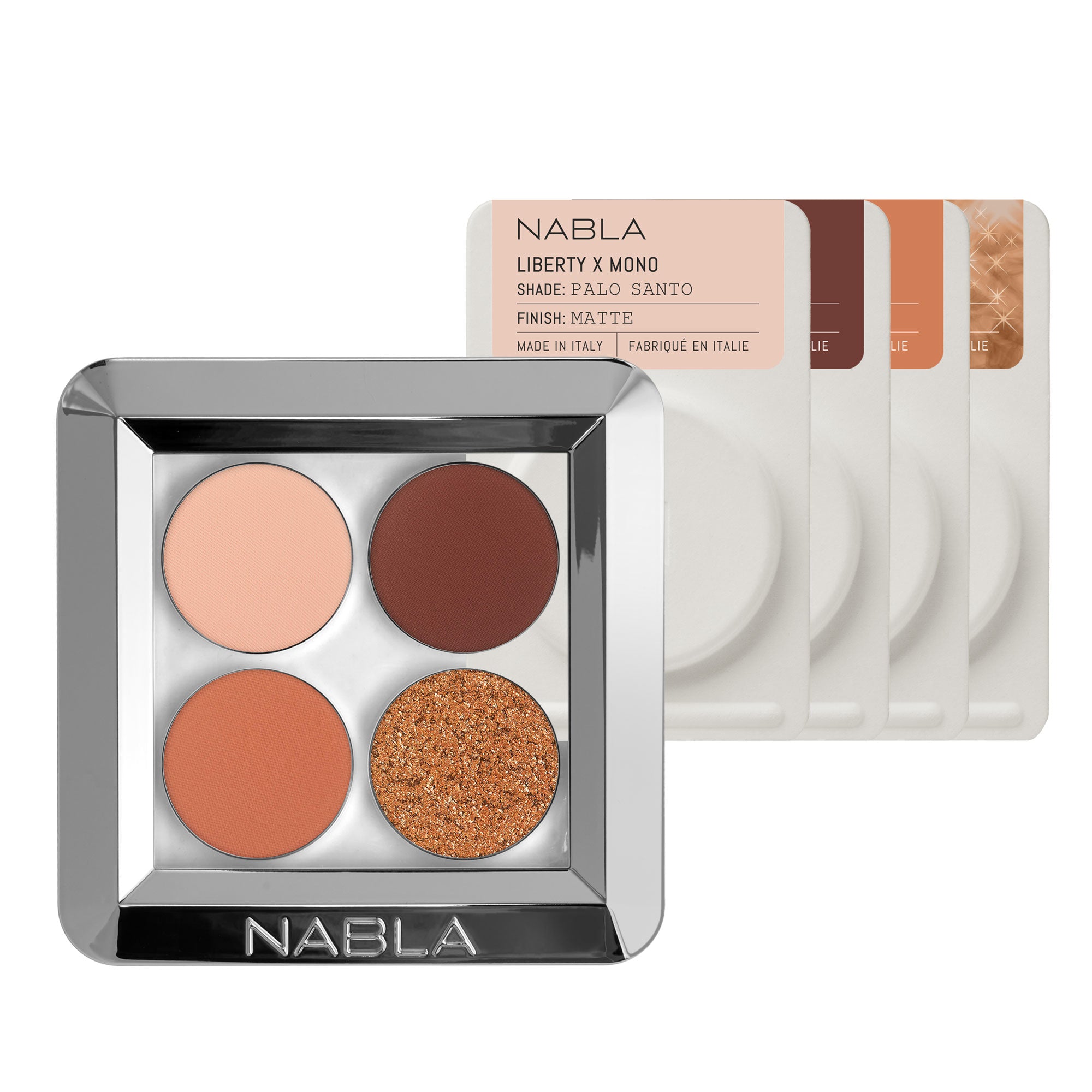 nabla liberty x quad kit 7.22g palette occhi,ombretto compatto hot gaze donna