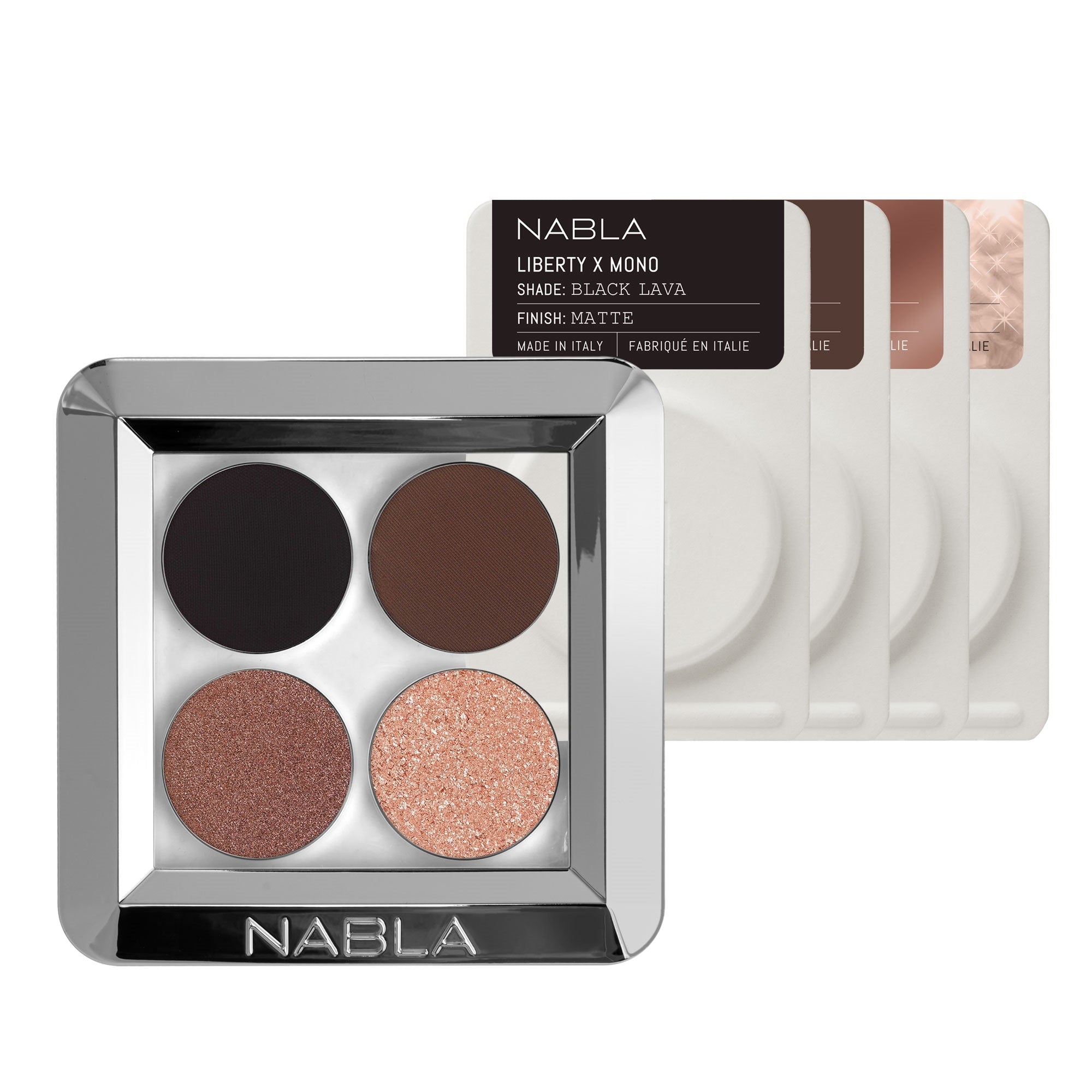 nabla liberty x quad kit 7.26g palette occhi,ombretto compatto posh gaze donna