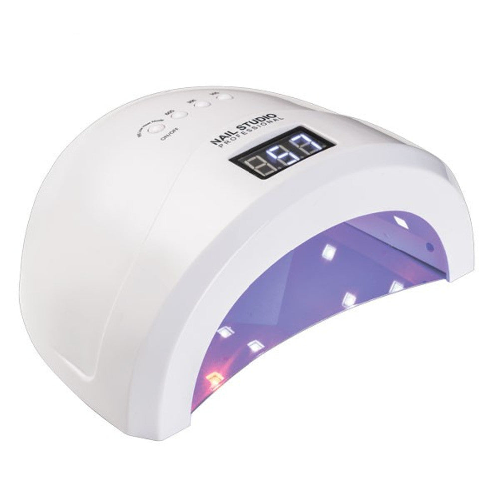 nail studio prof. lampada digitale uv e led 48w accessori unghie donna