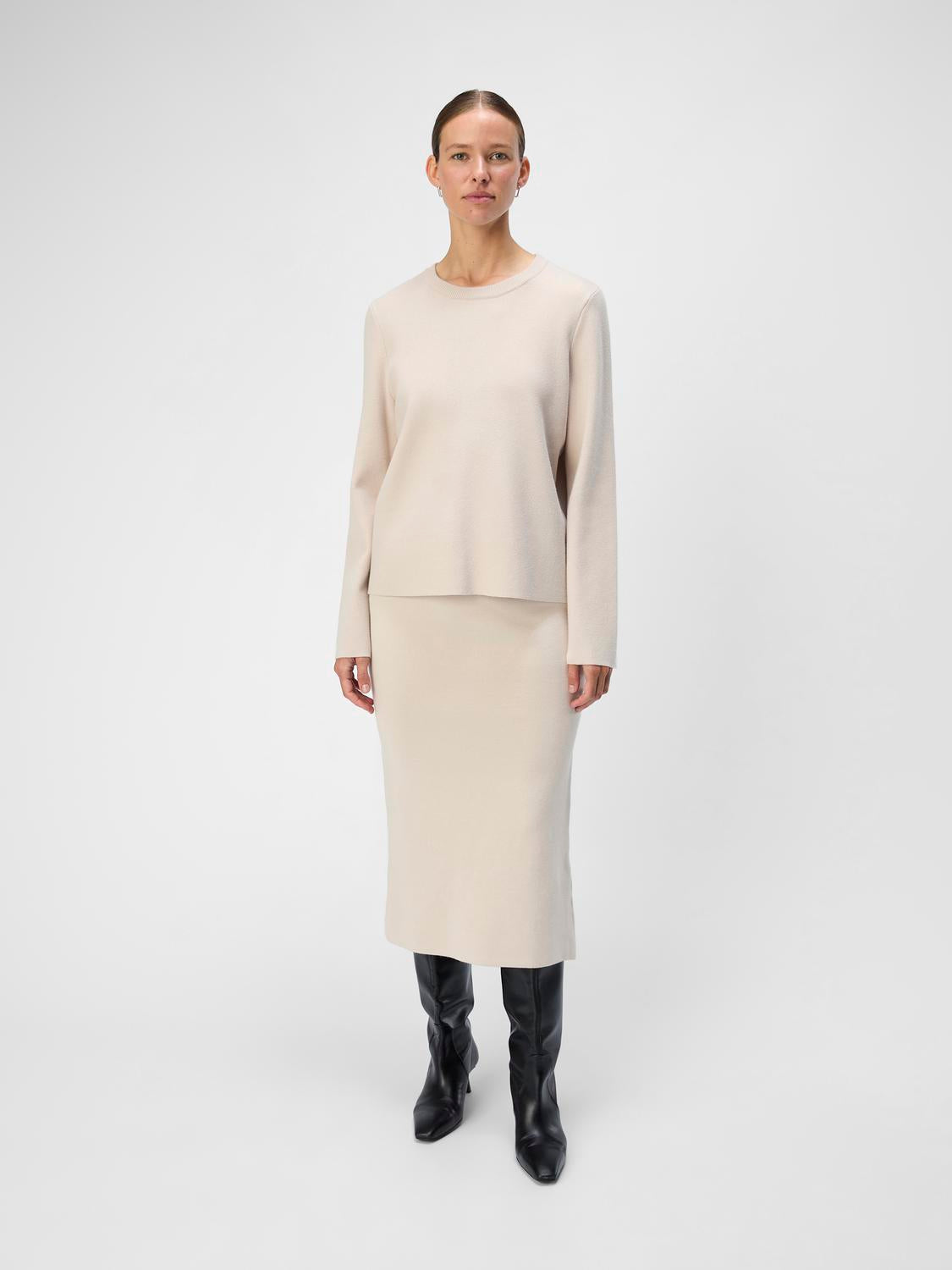 OBJREYNARD Pullover - Silver Gray - VILA Sweden product image