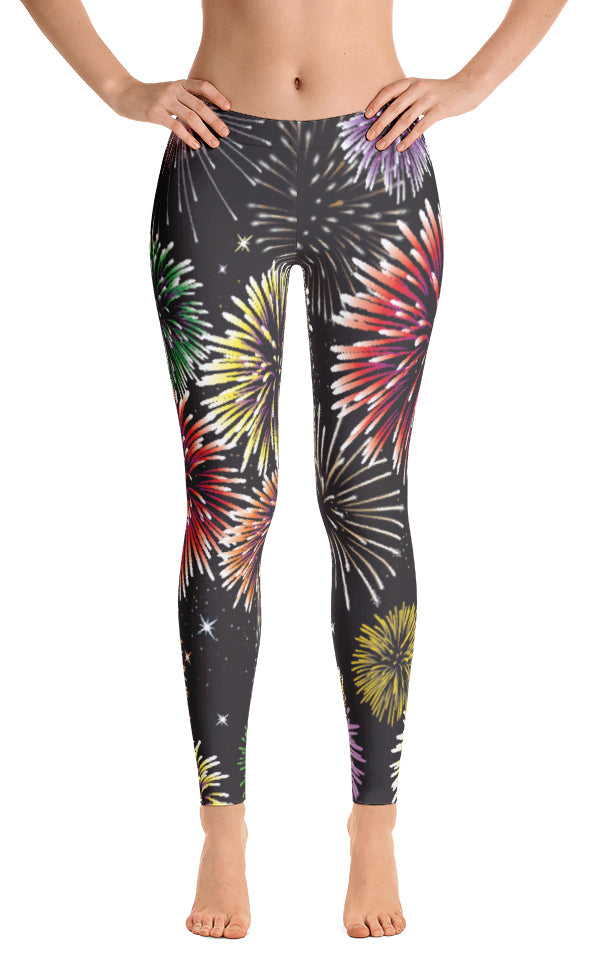 Women's Regular Yellow Big Sunflower Pattern Print Leggings 