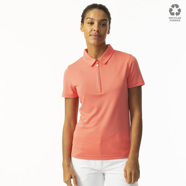 Daily Sports Stripe Dahlia Pink Polo Shirt