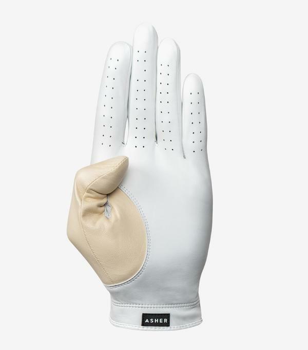 Asher Golf: Ladies Premium Golf Glove – Bone