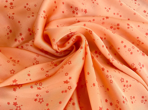 Lightweight stretch satin fabric by the yard - High fashion inspired print