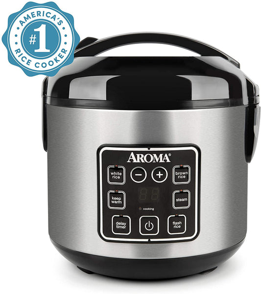 Aroma 22 Quart Electric Roaster Oven Stainless Steel with Self-Basting Lid,  ART-712SB 