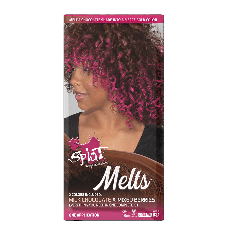 Splat Melts Hair Dye, Milk Chocolate and Mixed Berries, 1 Application –  1mart