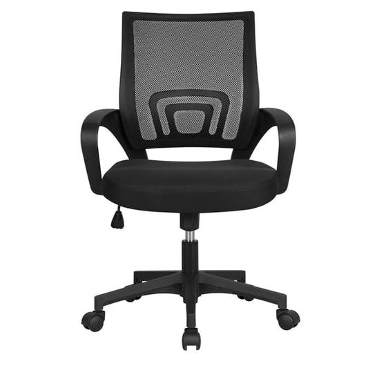 Furmax Manager's Chair with Swivel & Lumbar Support, 265 lb. Capacity, Black