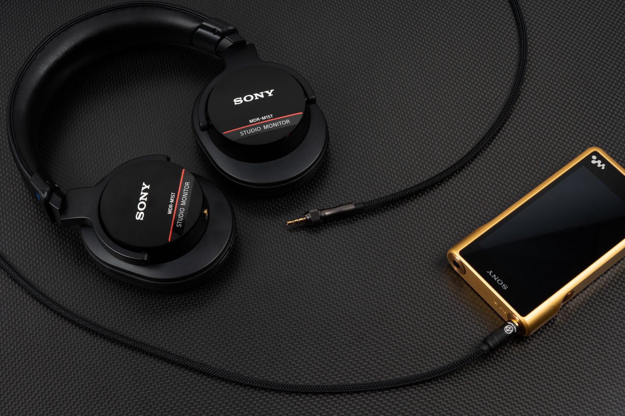 SONY MDR-M1ST 別売りケース パット 4.4mmバランスケーブル付き