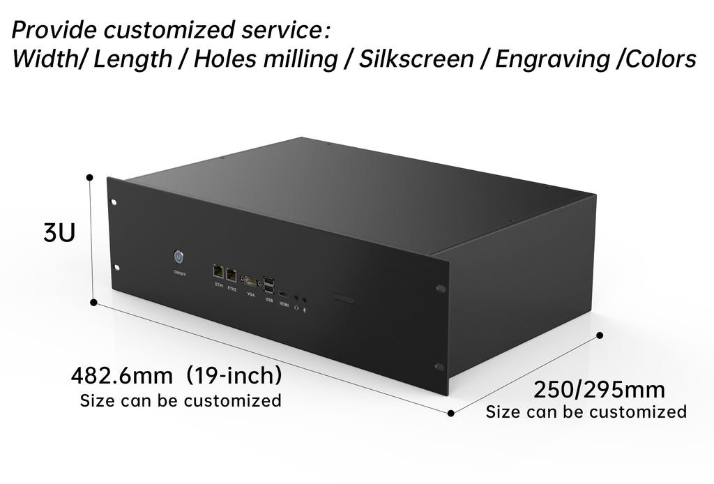 3u rack drawer - inch  enclosure