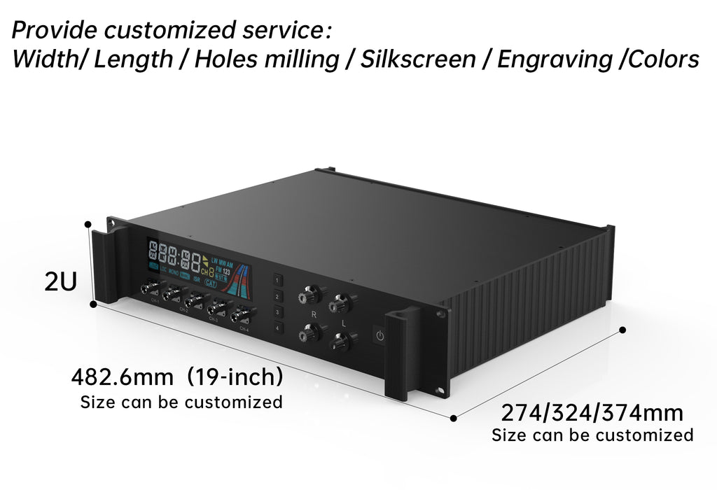 2u case de computador - gabinete de montagem em rack 2u