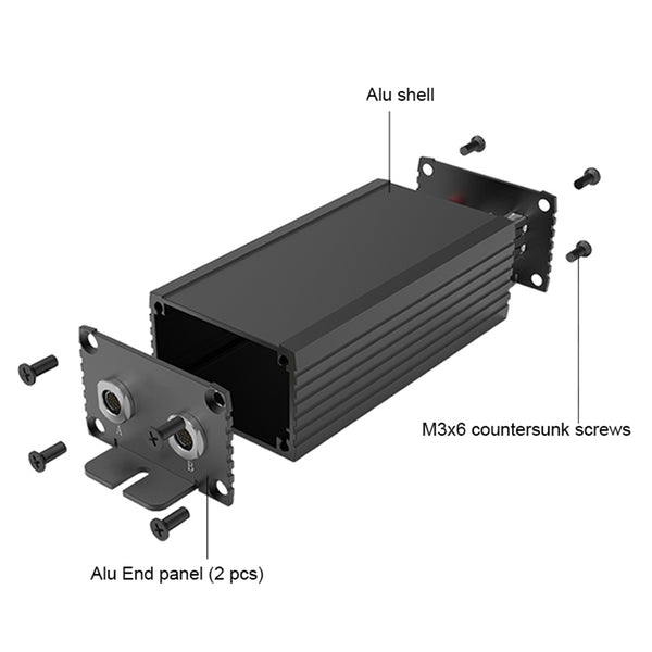 aluminum project box -extruded aluminium enclosure