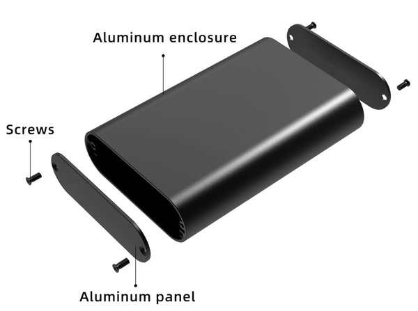 Largement utilisé dans les instruments -boîte de jonction -boîtier en aluminium -boîtier d'équipement électronique