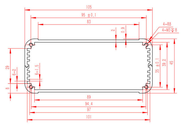 Extuded Aluminum Enclosure - aluminum box -electronic enclosure