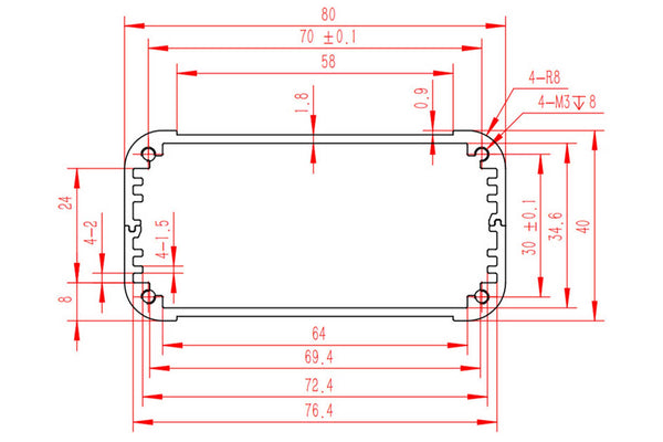 emi-emc shield enclosure -aluminum box