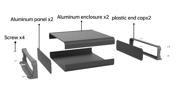 Boîte de protection en aluminium