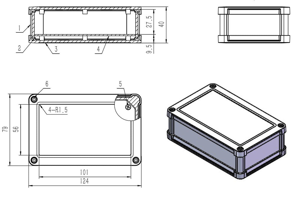 ip68 aluminum enclosure-ip68 enclosure