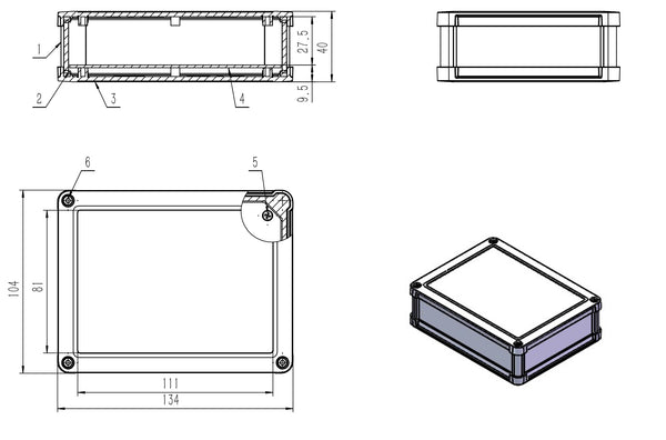 ip68 enclosure box -ip68 electrical junction box