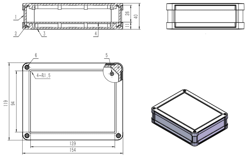 waterproof project box -project box waterproof