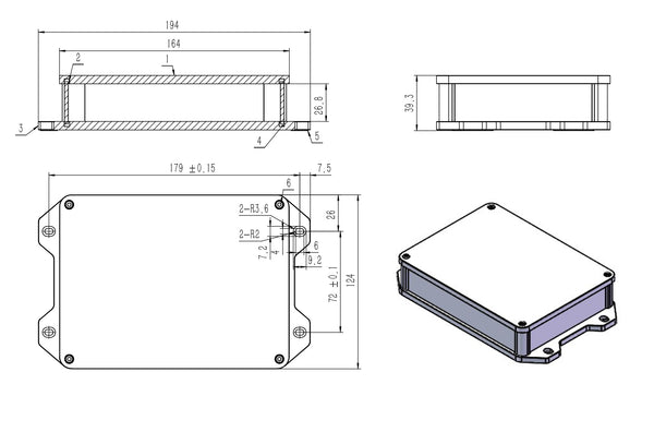 aluminum waterproof box -aluminum box waterproof