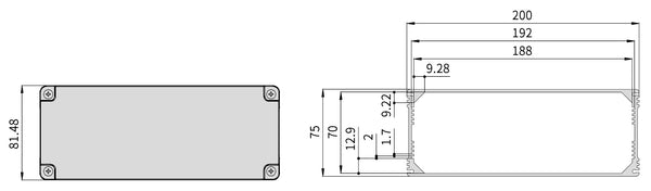 aluminium behuizing