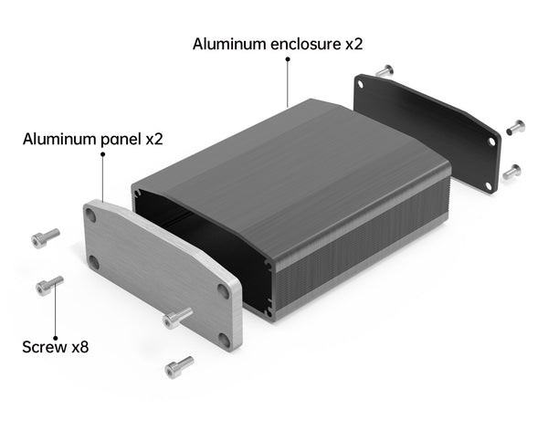 amplificatore in alluminio chassis-box box amplificatore