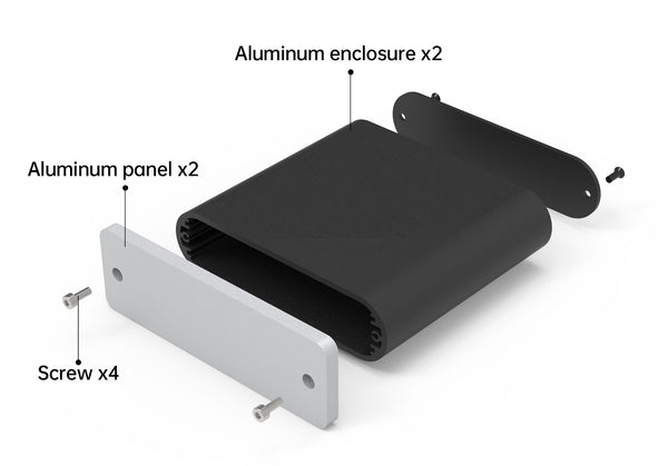 audio amplifier enclosure-power amplifier enclosure-audio chassis