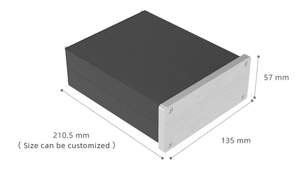 صندوق مضخم صوت ستيريو - حاوية هاي فاي ذاتية الصنع - هيكل مكبر صوت من الألومنيوم