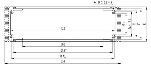 design della custodia dell'amplificatore