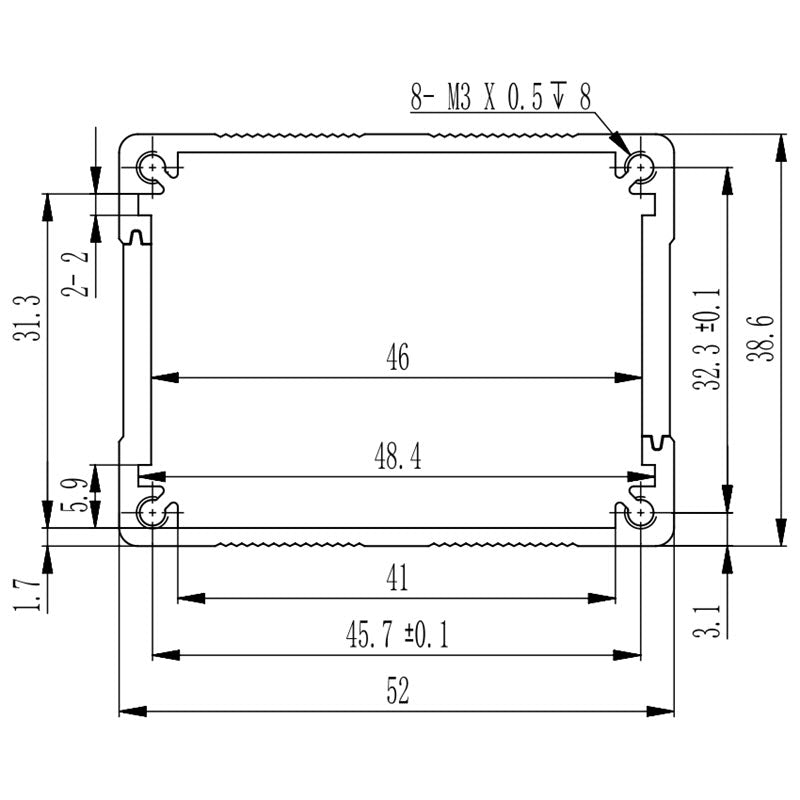 Boîtier en aluminium personnalisé-