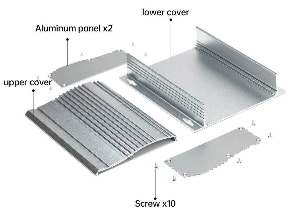 boîtier en aluminium