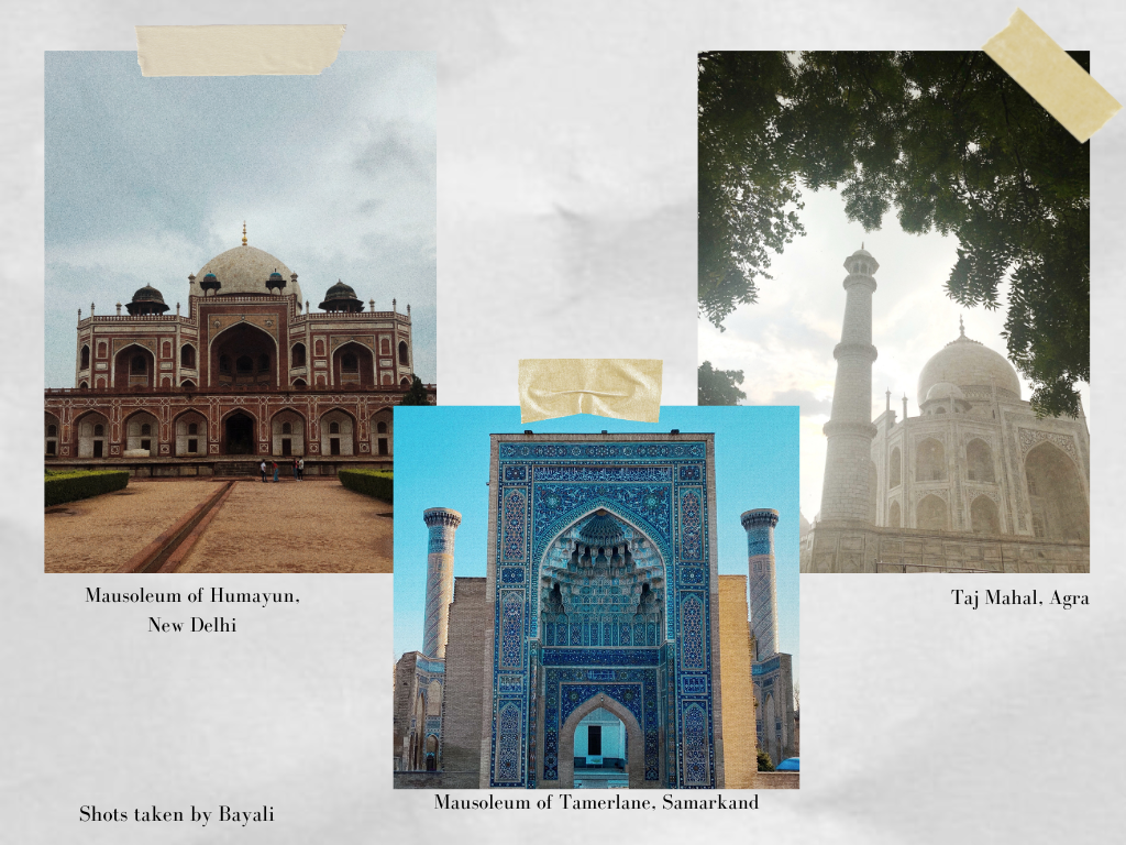 pictures or Uzbekistan and India architecture, to illustrate the relevance of the collaboration