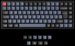 German DE-ISO Layout Keychron K2 Pro QMK/VIA Custom Mechanical Keyboard